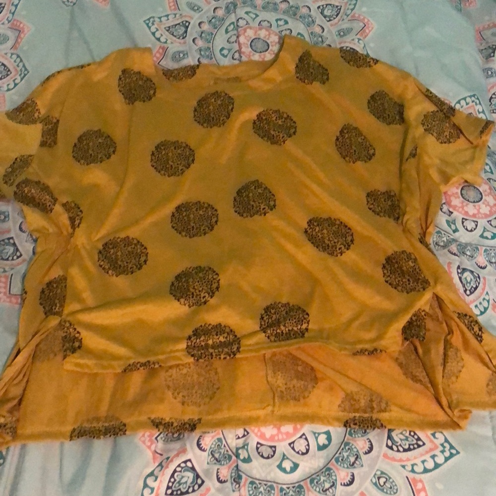 Gold and Black Top
